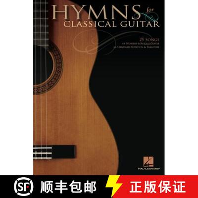 【3-4周达】Hymns for Classical Guitar - 25 Songs of Worship [9781617803697]