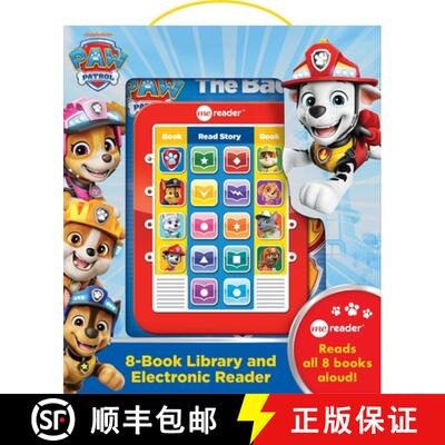 【3-4周达】Nickelodeon PAW Patrol: 8-Book Library and Electronic Reader Sound Book Set [9781503716926]