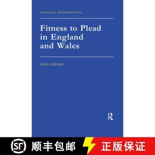 【3-4周达】精装 Fitness To Plead In England And Wales: Maudsley Monographs Number Thirty-Eight [9780863774249]