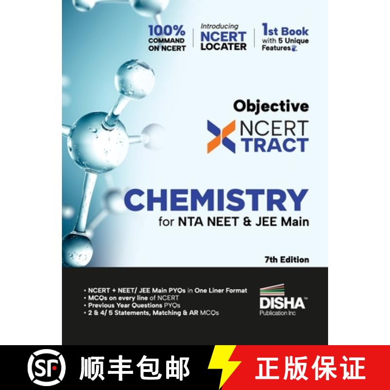 【2-3周达】Disha Objective NCERT Xtract Chemistry for NTA NEET & JEE Main 7th Edition One Liner Theor... [9789355643735]