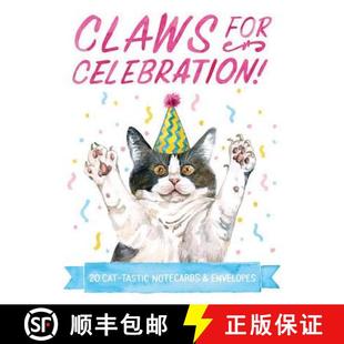 Celebration Cat Envelopes Claws 4周达 9781452161129 for Tastic Notecards