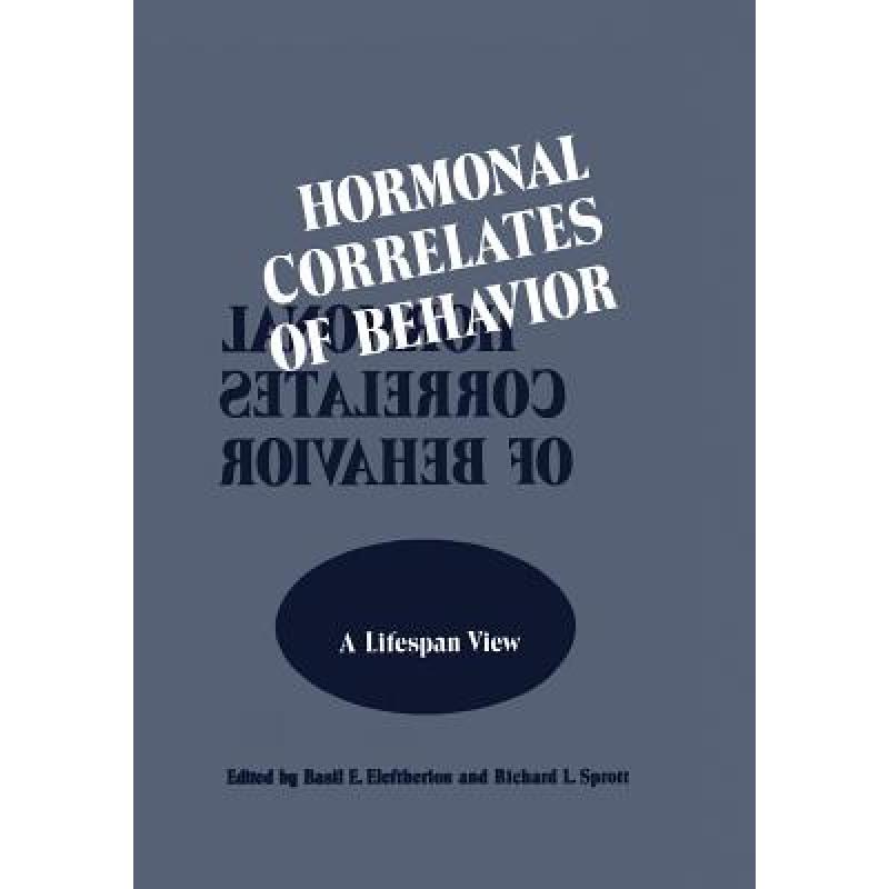 预订 hormonal correlates of behavior: vol. [9781461571919]