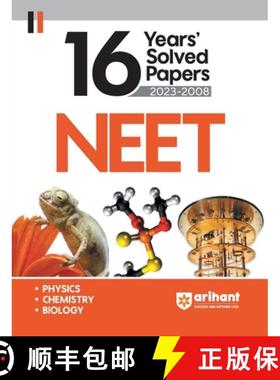 【3-4周达】16 Years NEET Solved Papers 2023-2008 (EditionXV) [9789358891621]