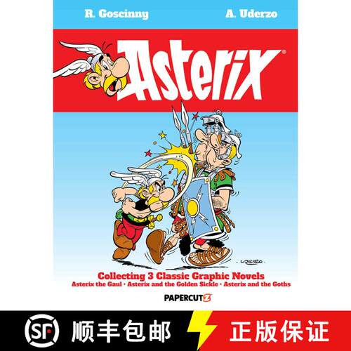 【3-4周达】精装 Asterix Omnibus Vol. 1: Collects Asterix the Gaul, Asterix and the Golden Sickle, and... [9781545805657]