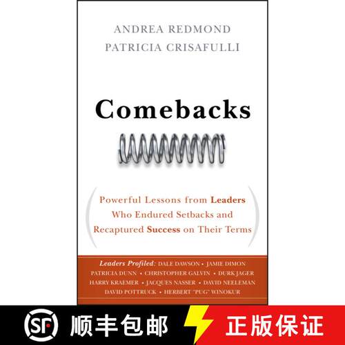 【3-4周达】精装 Comebacks – Powerful Lessons from Leaders Who Endured Settbacks and Recaptured Succe... [9780470583753]