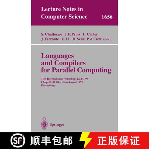 【3-4周达】Languages and Compilers for Parallel Computing: 11th International Workshop, LCPC'98, Chap... [9783540664260]
