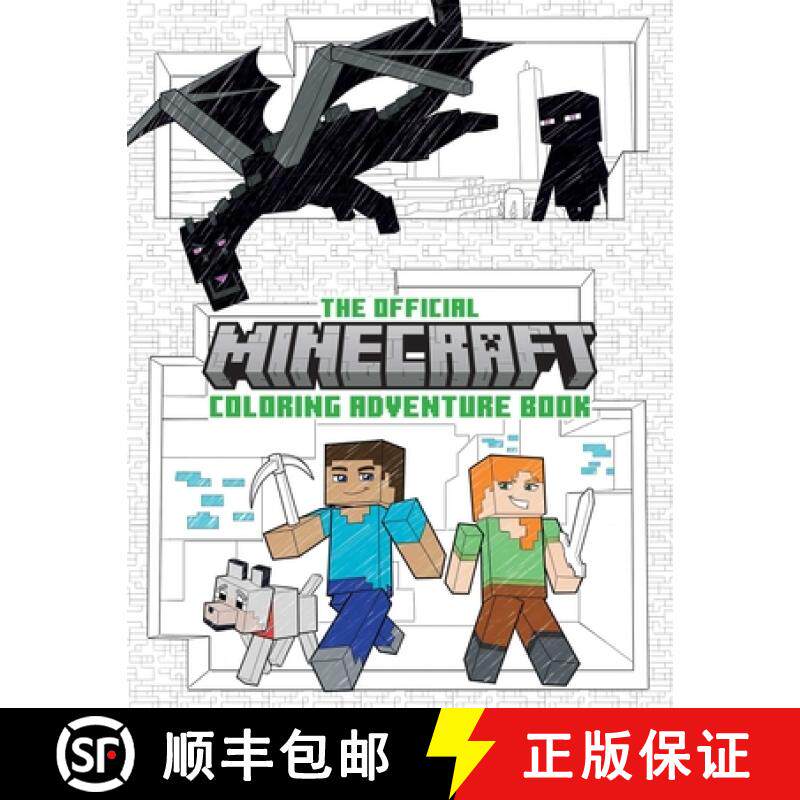 【3-4周达】The Official Minecraft Coloring Adventures Book: Create, Explore, Color!: For Young Artist... [9781647228170]