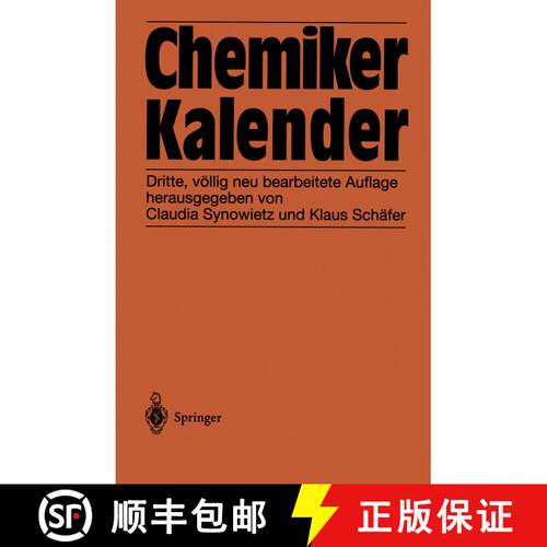 【3-4周达】Chemiker-Kalender (3. Auflage 1984) [9783642617355]