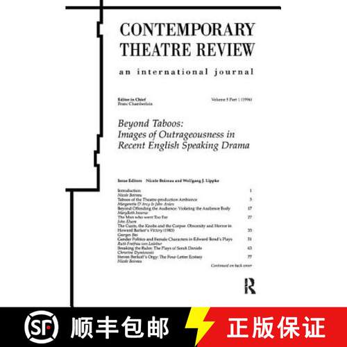 【3-4周达】精装 Beyond Taboos: Images of Outrageousness in Recent English Speaking Drama [9781138418134]