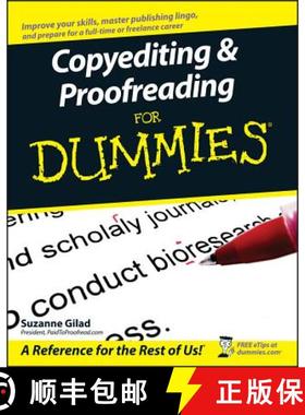 【3-4周达】Copyediting & Proofreading For Dummies [Wiley教育学] [9780470121719]
