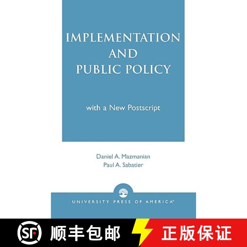 【3-4周达】Implementation and Public Policy (Revised) [9780819175267]