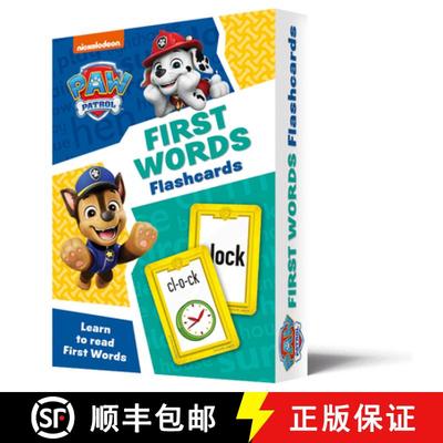 【3-4周达】PAW Patrol First Words Flashcards: Have Fun Learning New Words with the Paw Patrol Pups [9780008760137]
