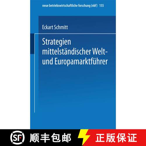 【3-4周达】Strategien mittelständischer Welt- und Europamarktführer [9783409128346]