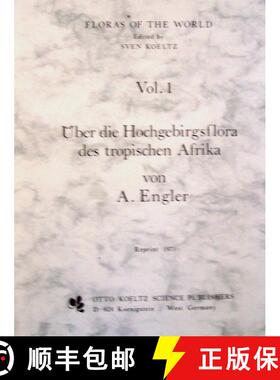预订 Über die Hochgebirgsflora des Tropischen Afrika [9783874290883]