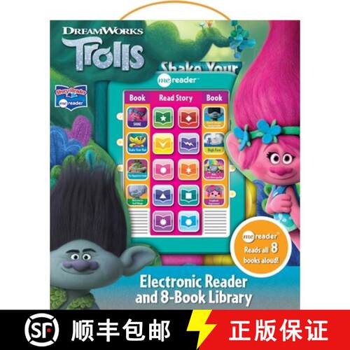 【3-4周达】DreamWorks Trolls: Me Reader Electronic Reader and 8-Book Library Sound Book Set [9781503736160]