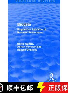 【3-4周达】Biodata (Routledge Revivals): Biographical Indicators of Business Performance [9781138644977]