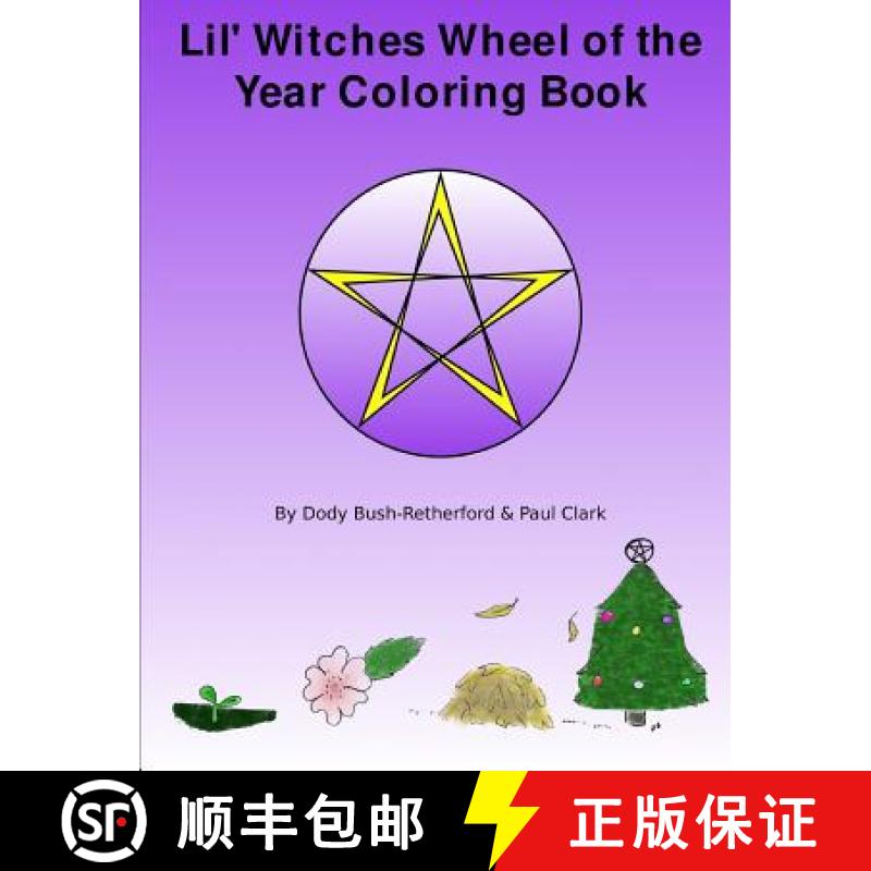 【2-3周达】Lil Witches Wheel of the Year Coloring Book [9780557097791]