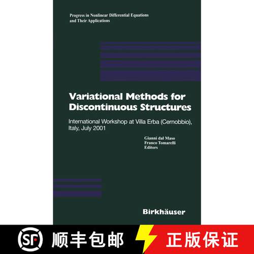 【3-4周达】Variational Methods for Discontinuous Structures : International Workshop at Villa Erba (C... [9783034894708]