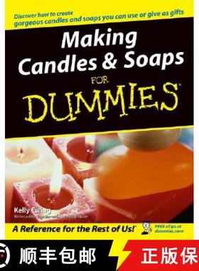 【3-4周达】Making Candles & Soaps For Dummies [Wiley生活类] [9780764574085]