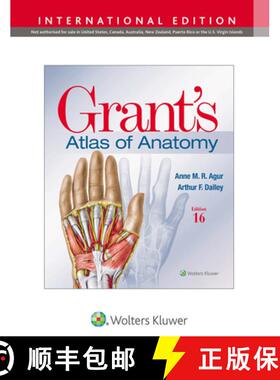 【3-4周达】Grant's Atlas of Anatomy 16e Lippincott Connect Print Book and Digital Access Card Package [9781975193447]