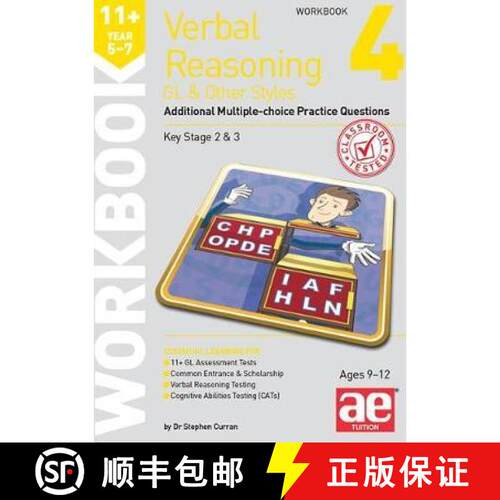 【3-4周达】11+ Verbal Reasoning Year 5-7 GL & Other Styles Workbook 4: Additional Multiple-choice Pra... [9781911553632]