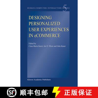 【3-4周达】Designing Personalized User Experiences in eCommerce [9789048165995]