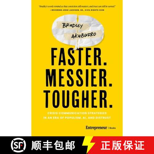 【3-4周达】精装 Faster. Messier. Tougher.: Crisis Communication Strategies in an Era of Populism, AI,... [9798897010417]