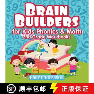 Brain 9781683055402 Workbooks 4周达 Math for Builders Grade Kids 2nd Phonics