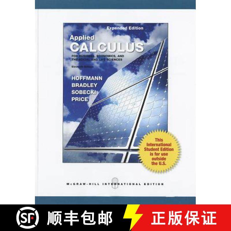 【3-4周达】Applied Calculus for Business, Economics, and the Social and Life Sciences, Expanded Edition [9780071317849]