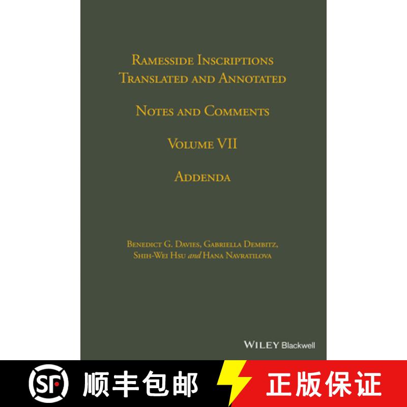 【4周达】Ramesside Inscriptions, Notes and Comments V 7 - Addenda: Notes and Comments, Addenda - Rame... [9780631184416]