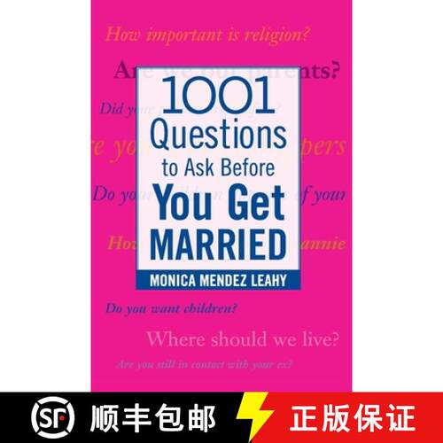 【3-4周达】1001 Questions to Ask Before You Get Married: Prepare for Your Marriage Before You Say I Do [9780071438032]