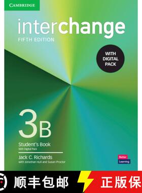 【3-4周达】Interchange Level 3b Student's Book with Digital Pack [With eBook] [9781009040785]