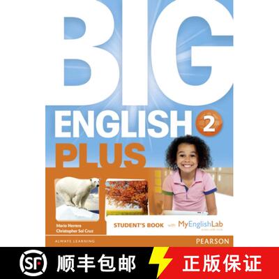 【3-4周达】Big English Plus American Edition 2 Students' Book with MyEnglishLab Access Code Pack New ... [9781292271750]