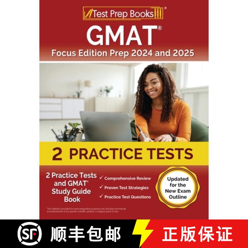 【2-3周达】GMAT Focus Edition Prep 2024 and 2025: 2 Practice Tests and GMAT Study Guide Book [Updated... [9781637750469]