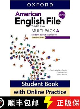 【3-4周达】American English File: Starter: Student Book/Workbook Multi-Pack A with Online Practice [9780194906029]
