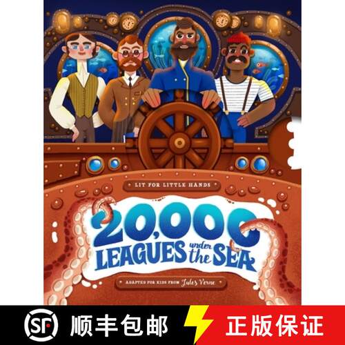 【3-4周达】Lit for Little Hands: 20,000 Leagues Under the Sea: An Interactive Board Book Adapting the... [9798893961386]