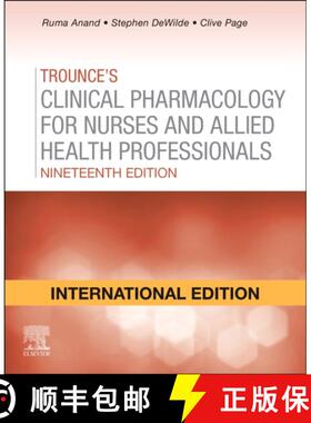 【3-4周达】Trounces Pharmacology for Nurses and Allied Health Professionals, International Edition [9780702067044]