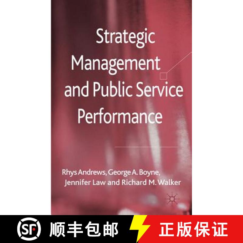 【3-4周达】Strategic Management and Public Service Performance [9780230252424]