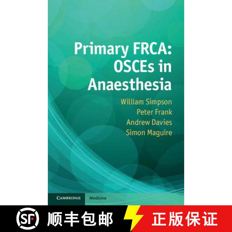 【3-4周达】Primary Frca: Osces in Anaesthesia [9781107652231]