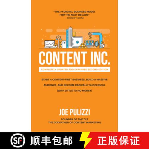 【3-4周达】精装 Content Inc., Second Edition: Start a Content-First Business, Build a Massive Audienc... [9781264257546]