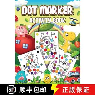 Designs Dot with Cute Activity Pag... Monsters...Dot Animals 9798869265999 Fruits Book and Markers 预订 Vehicles
