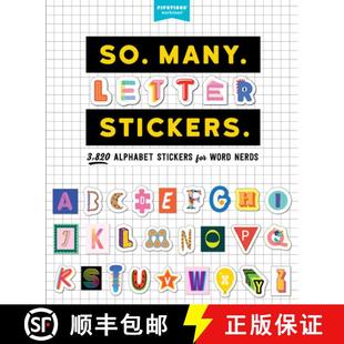 【3-4周达】So. Many. Letter Stickers. : 3,820 Alphabet Stickers for Word Nerds [9781523515264]