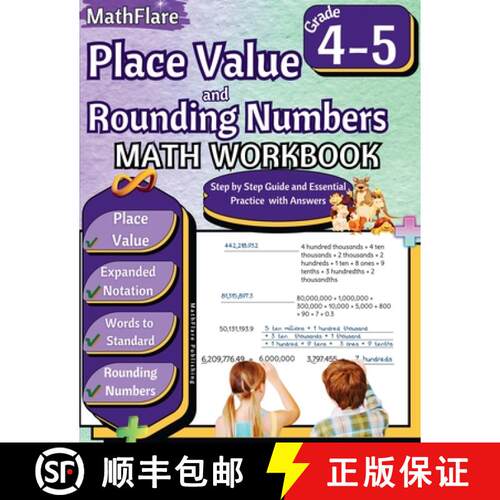 【3-4周达】Place Value and Expanded Notations Math Workbook 4th and 5th Grade: Place Value Grade 4-5,... [9798869373199]