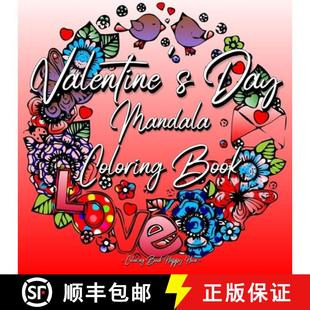【3-4周达】Valentines Day Mandala Coloring Book: For Adults And Teenagers | 14th Of February | Gift F... [9789300668097]
