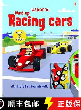 【3-4周达】Wind-up Racing Cars (Usborne Wind-up Books) [9781409507819]