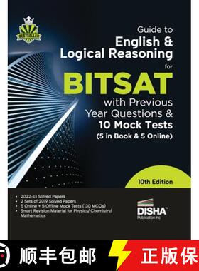 【3-4周达】Guide to English & Logical Reasoning for BITSAT with Previous Year Questions & 10 Mock Tes... [9789355642752]