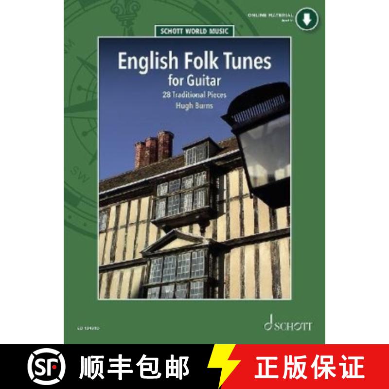 【2-3周达】English Folk Tunes for Guitar: 28 Traditional Pieces [9781847615480]