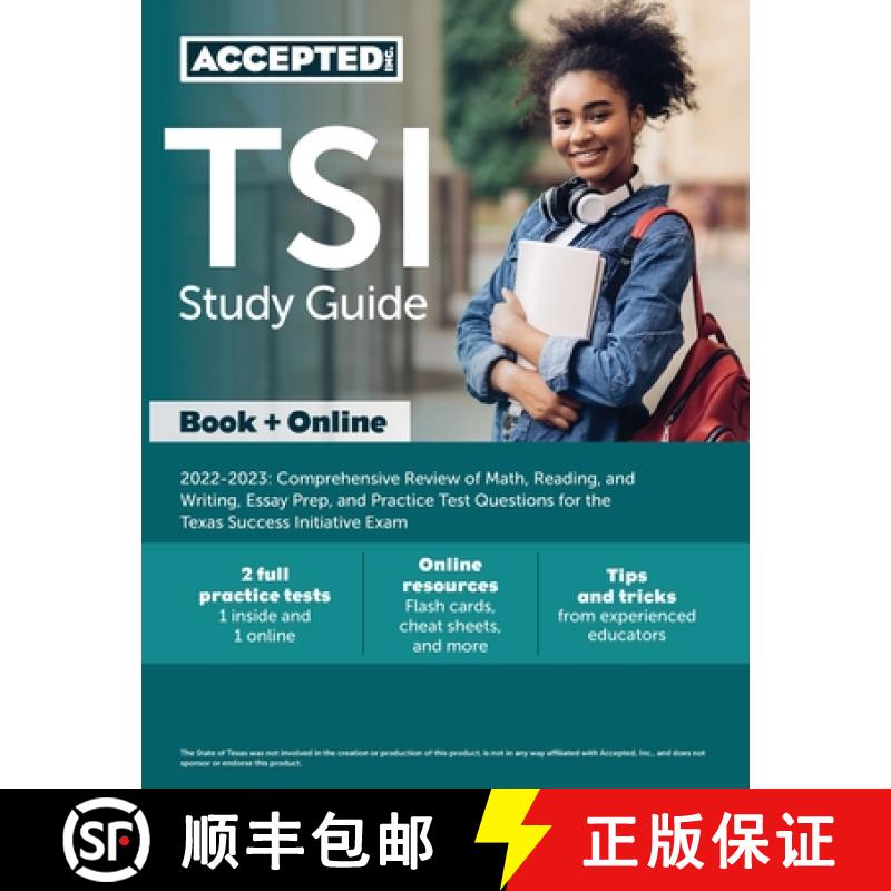 【2-3周达】TSI Study Guide 2022-2023: Comprehensive Review of Math, Reading, and Writing, Essay Prep,... [9781637980569]