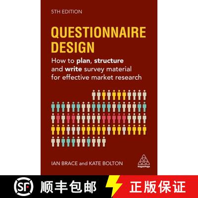 【3-4周达】Questionnaire Design – How to Plan, Structure and Write Survey Material for Effective Mar... [9781398604124]