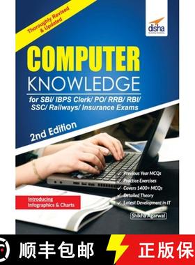 【3-4周达】Computer Knowledge for SBI/ IBPS Clerk/ PO/ RRB/ RBI/ SSC/ Railways/ Insurance Exams 2nd E... [9789386320179]